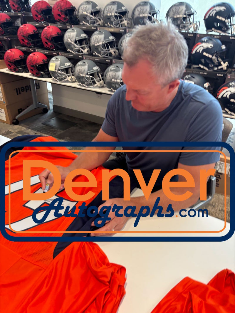 John Lynch Autographed Pro Style Orange Custom Football Jersey