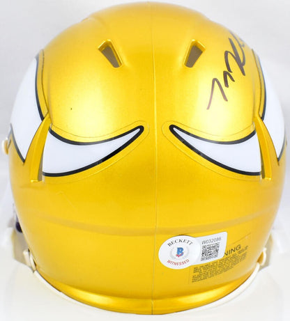 TJ Hockenson Signed Minnesota Vikings Flash Speed Mini Helmet