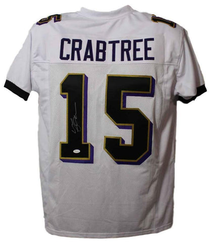 Michael Crabtree Autographed Baltimore Ravens Custom Jersey