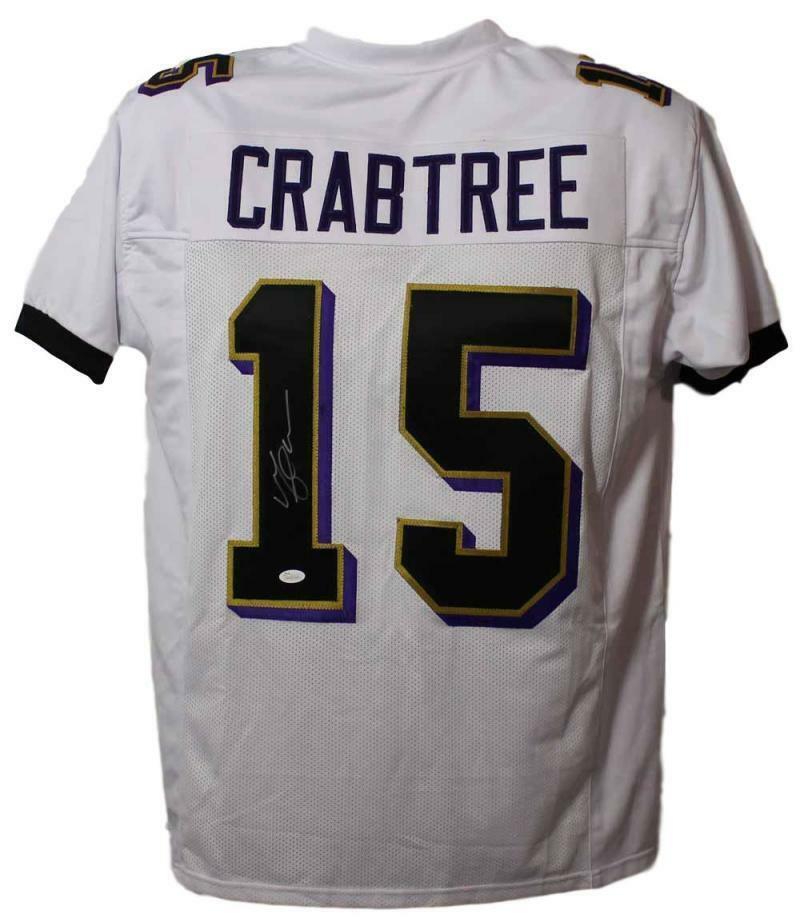 Michael Crabtree Autographed Baltimore Ravens Custom Jersey
