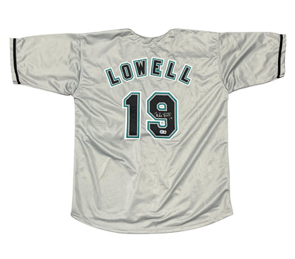 Mike Lowell Signed Florida Marlins Custom Baseball Jersey Beckett BAS