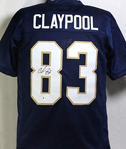 Chase Claypool Signed Navy Blue College Style Custom Jersey