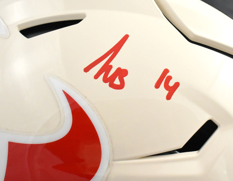 Kayshon Boutte Signed Houston Texans Full Size Retro Speedflex Helmet