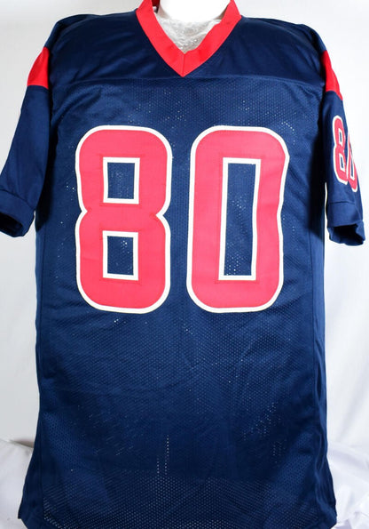 Andre Johnson Signed Custom Football Jersey - Houston Texans Style