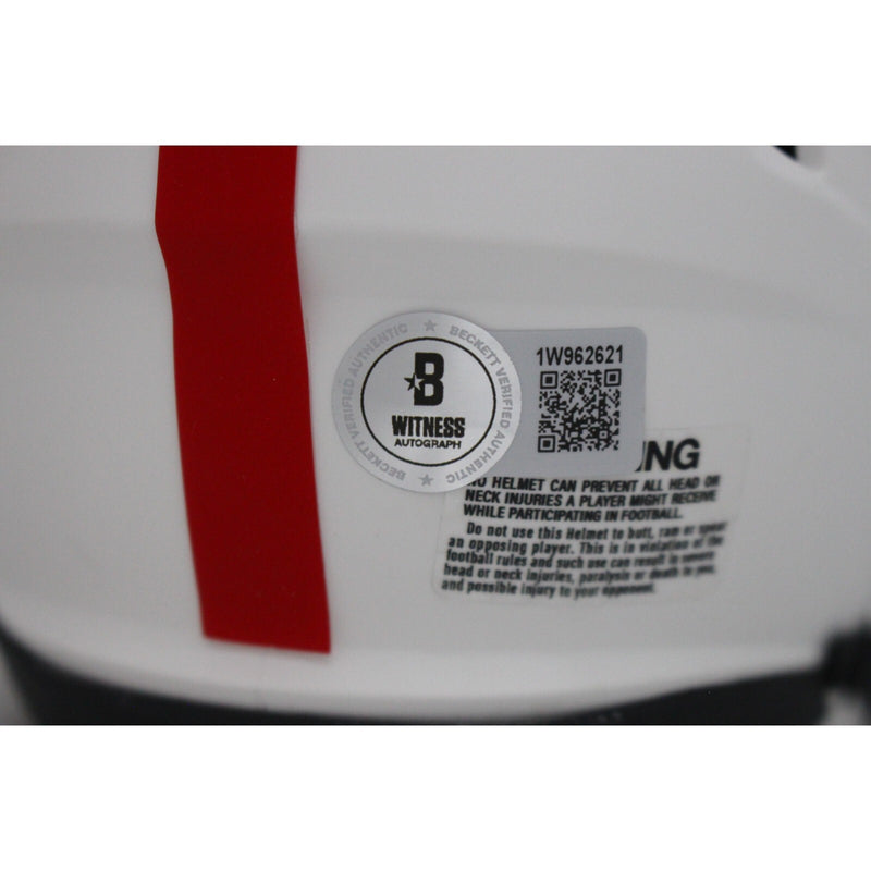 Carson Beck Georgia Bulldogs Autographed Lunar Speed Mini Helmet