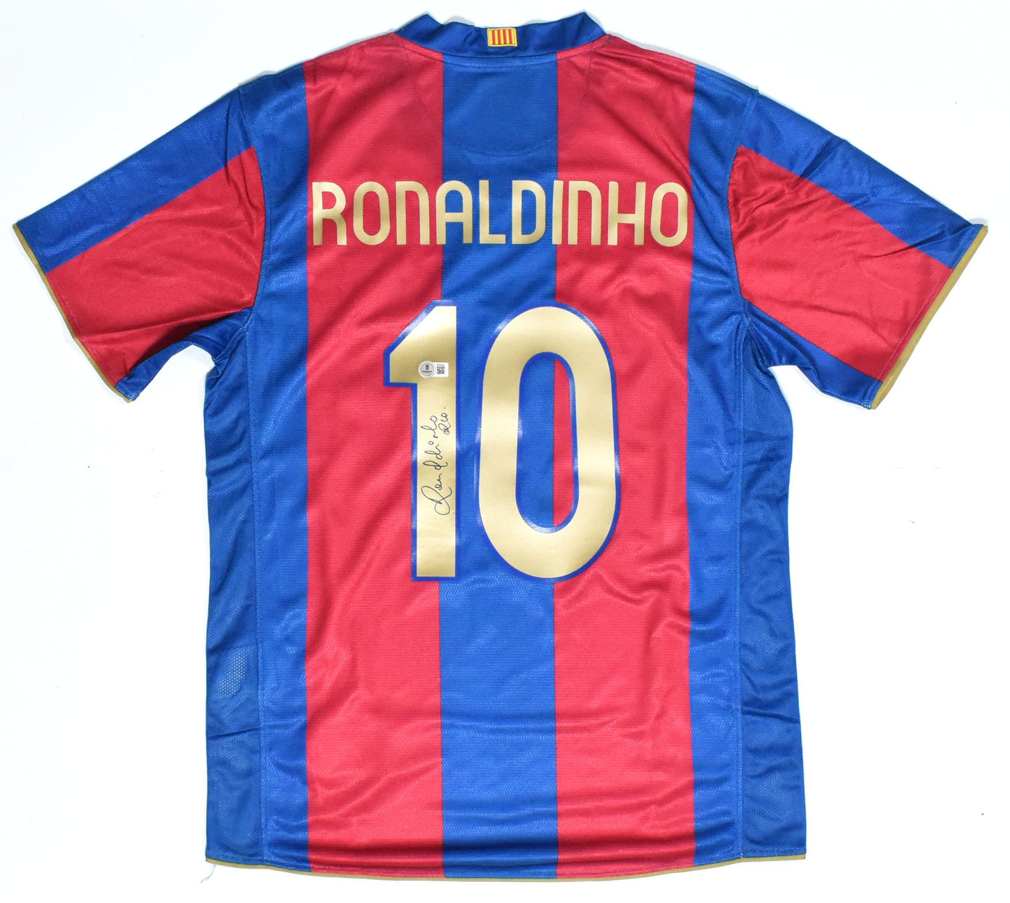 Ronaldinho Signed Barcelona FC Home Jersey