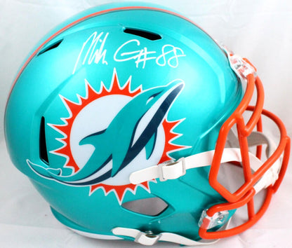 Mike Gesicki Autographed Miami Dolphins Riddell Flash Full Size Helmet