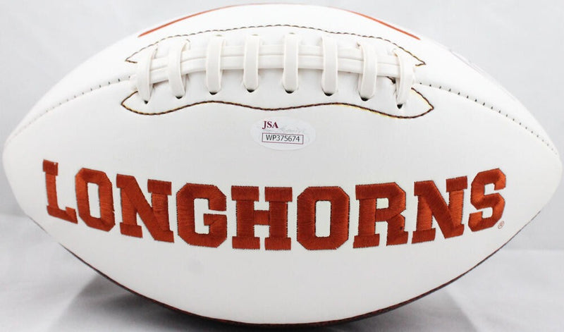 D'Onta Foreman Signed Texas Longhorns Logo Football