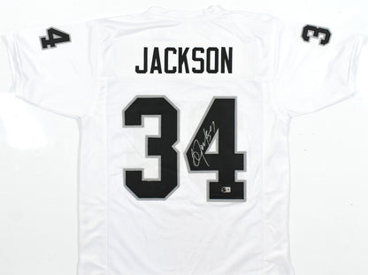 Bo Jackson Autographed Las Vegas Raiders White Custom Jersey