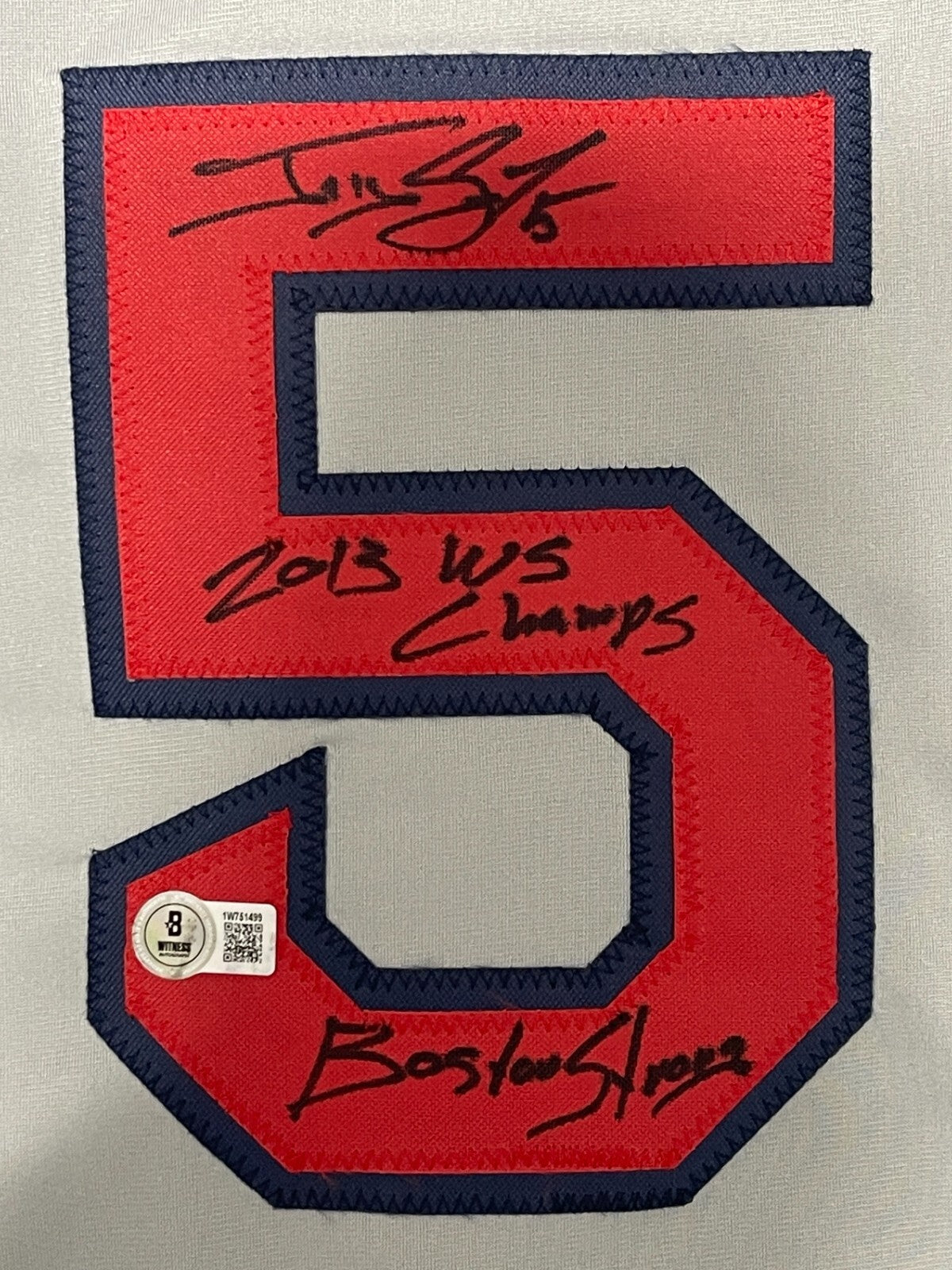 Jonny Gomes Signed Boston Red Sox Custom Jersey (Beckett BAS COA)