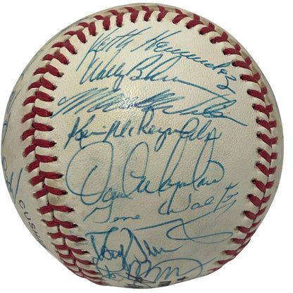 1987 New York Mets Team Signed National League Baseball (JSA LOA)