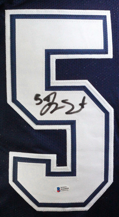 Jaylon Smith Autographed Dallas Cowboys Custom Blue Jersey