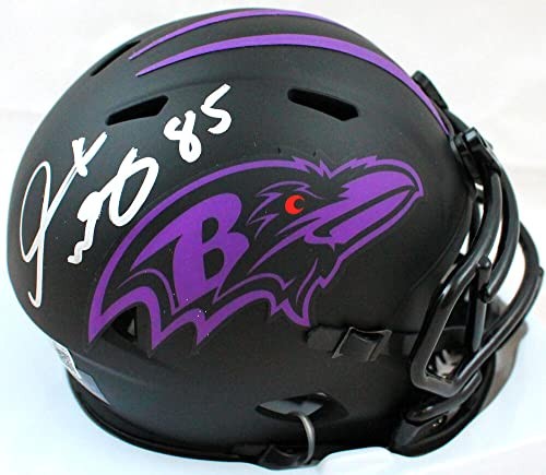 Derrick Mason Signed Baltimore Ravens Eclipse Speed Mini Helmet