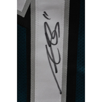AJ Brown Autographed Pro Style Green Football Jersey (BAS)