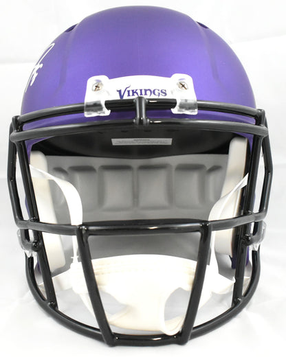 Justin Jefferson Signed Minnesota Vikings Full Size Speed Helmet
