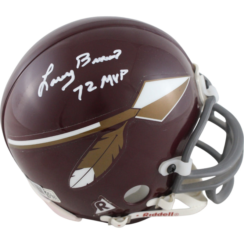 Larry Brown Signed Washington Redskins Throwback VSR4 Mini Helmet