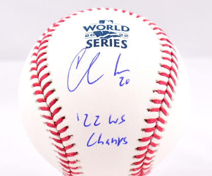 Chas McCormick Signed 2022 World Series Baseball (WS Champs)