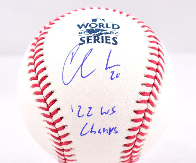 Chas McCormick Signed 2022 World Series Baseball (WS Champs)
