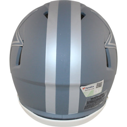 Troy Aikman Dallas Cowboys Signed Slate Series Mini Helmet