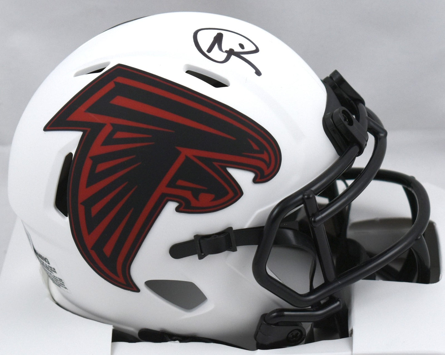 Andre Rison Signed Atlanta Falcons Lunar Speed Mini Helmet