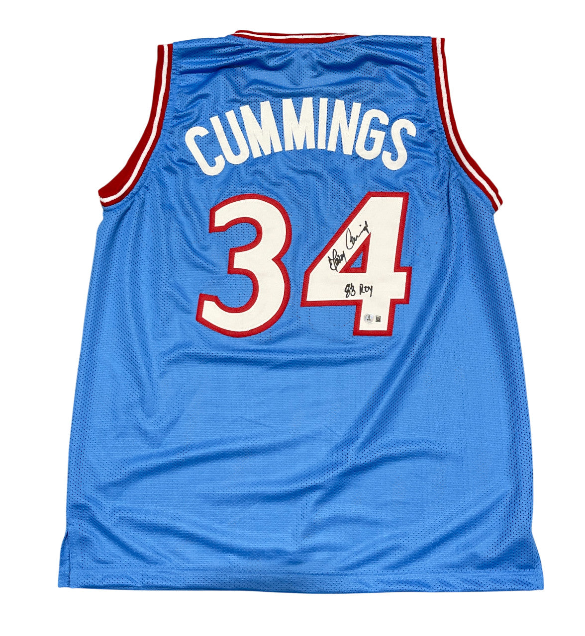 Terry Cummings Signed San Diego Clippers Custom Jersey ('83 ROY' Inscription)