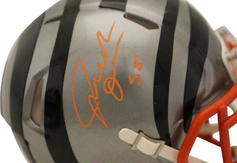 Joseph Ossai Cincinnati Bengals Autographed Flash Mini Helmet Beckett
