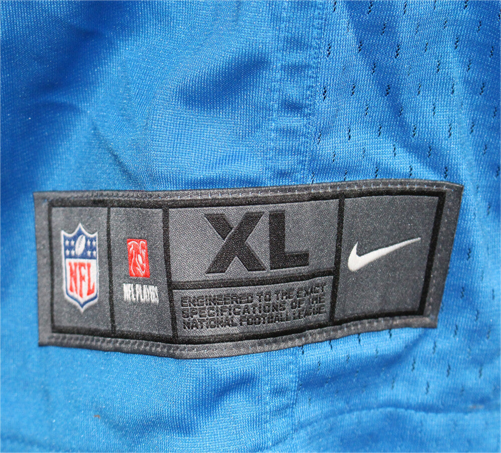 TJ Hockenson Autographed Detroit Lions Nike Game Jersey - Blue XL