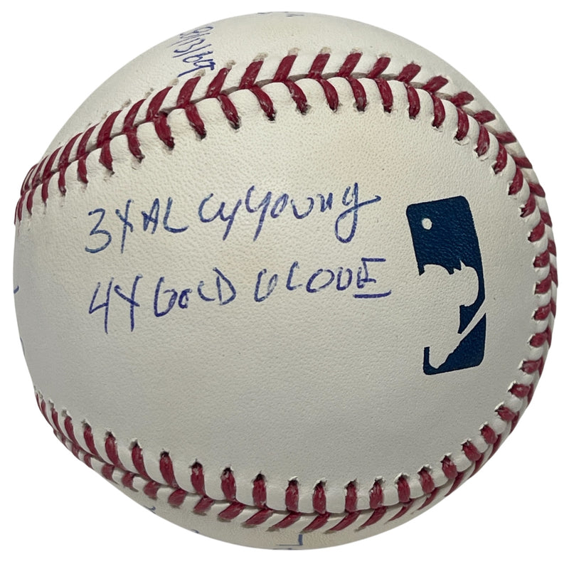 Jim Palmer Signed Baltimore Orioles ROMLB Baseball (9 Inscriptions) JSA COA