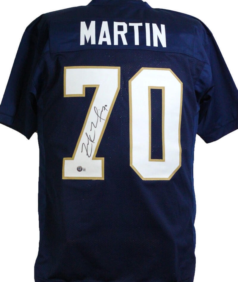 Zack Martin Autographed Notre Dame Custom Football Jersey