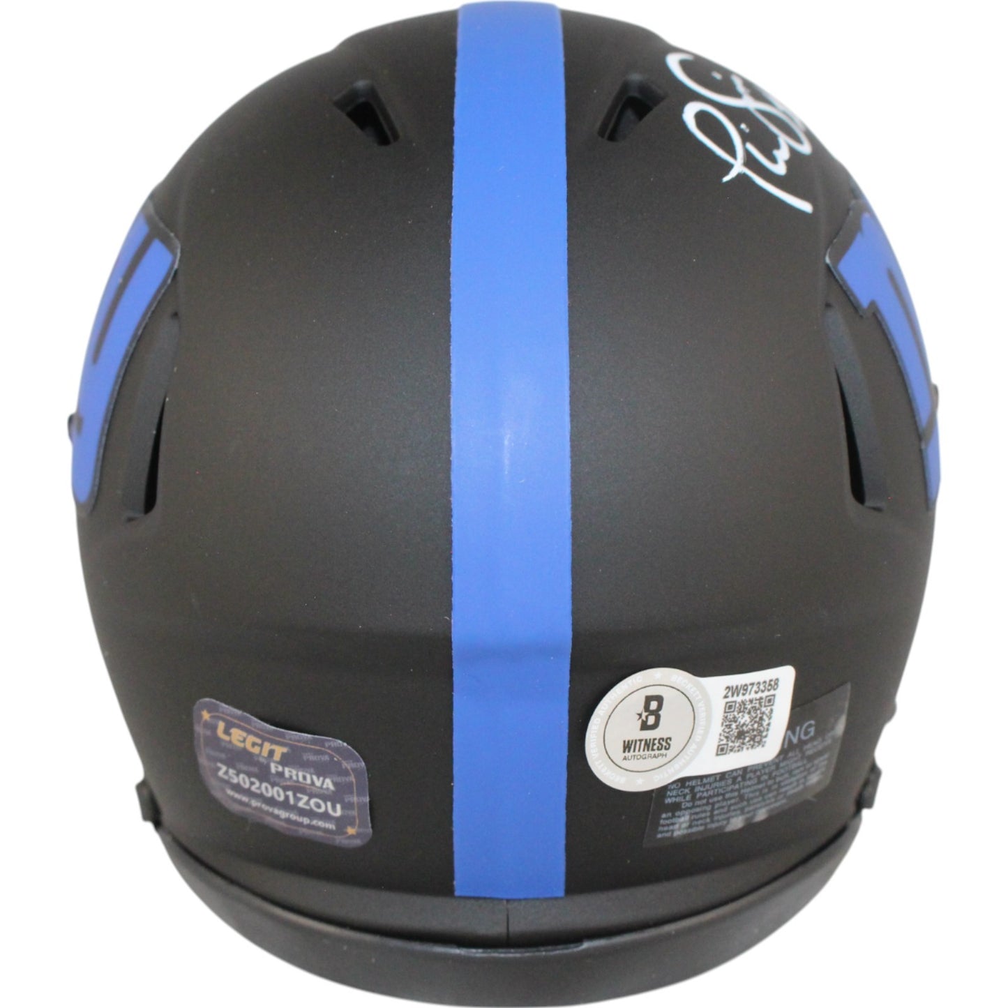 Phil Simms New York Giants Autographed Eclipse Mini Helmet
