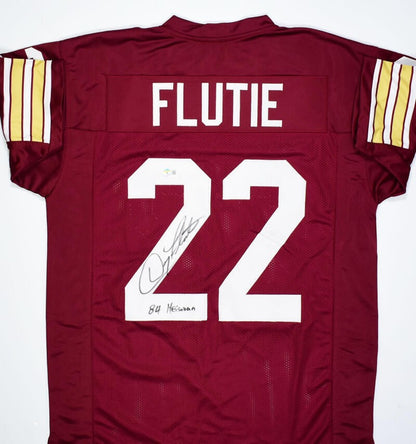 Doug Flutie Signed Boston College Style Maroon Custom Jersey - Heisman