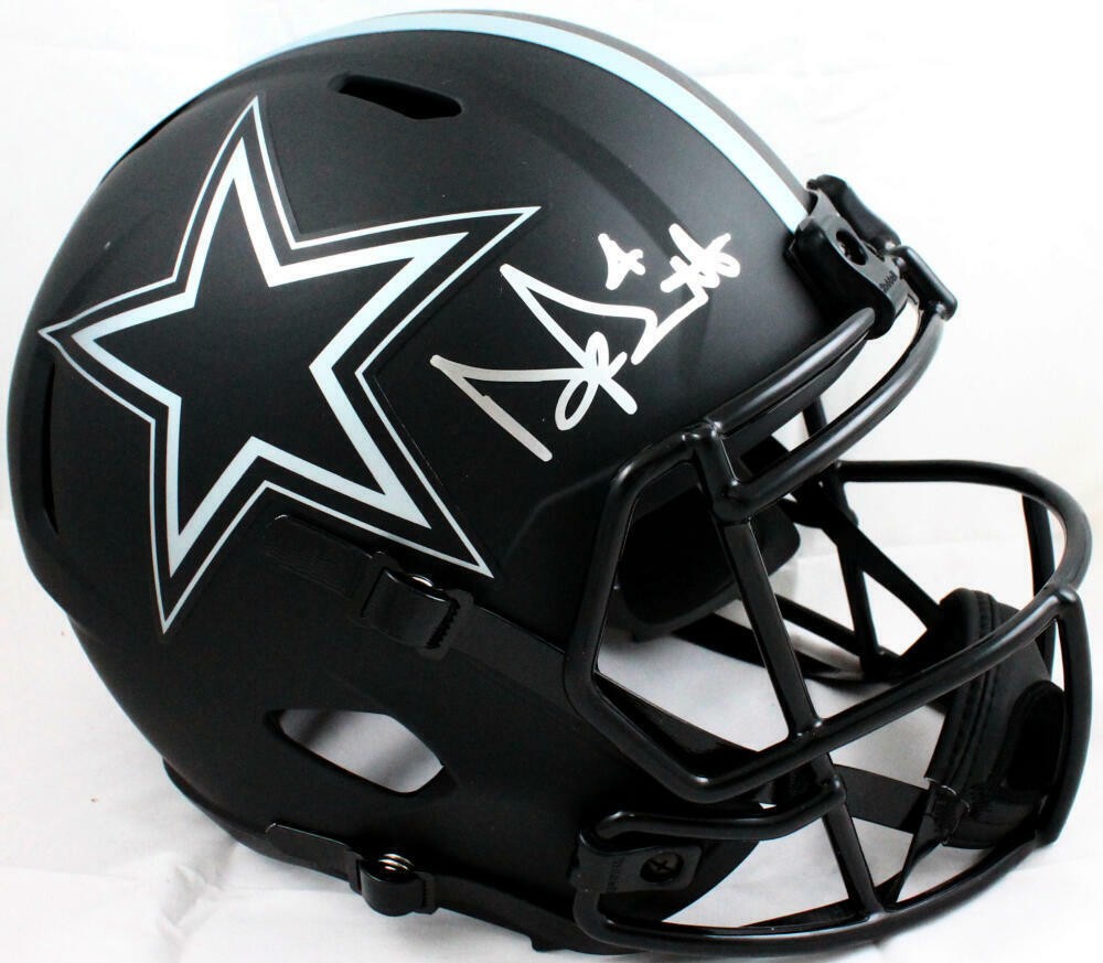 Dak Prescott Autographed Dallas Cowboys Full Size Eclipse Helmet