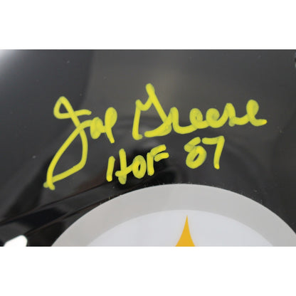 Joe Greene Signed Pittsburgh Steelers Authentic Throwback Helmet