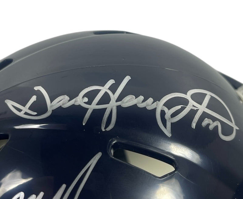 Dan Hampton & Mike Singletary Dual Signed Chicago Bears Mini Helmet