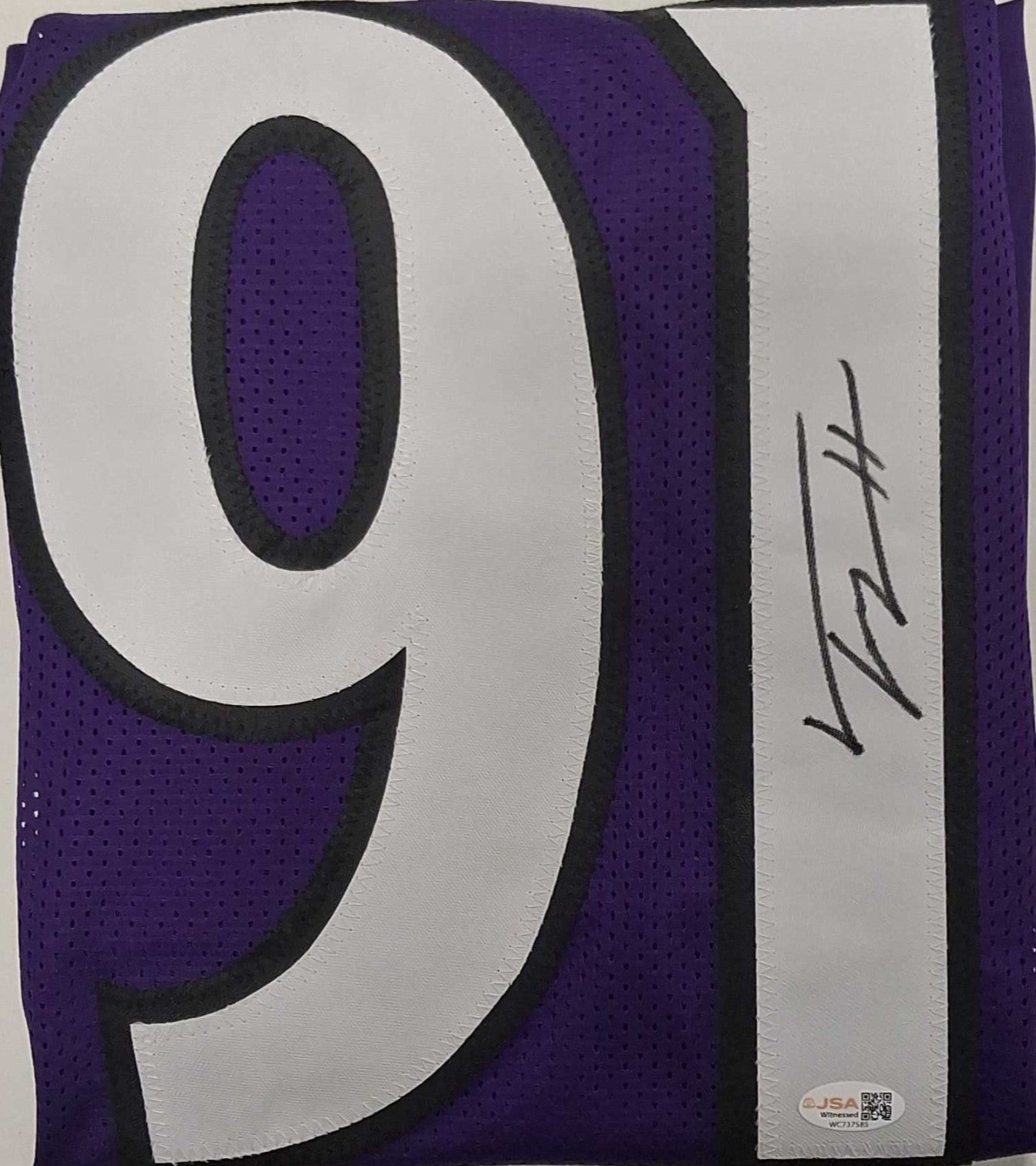Trey Hendrickson Autographed Baltimore Ravens Custom Jersey