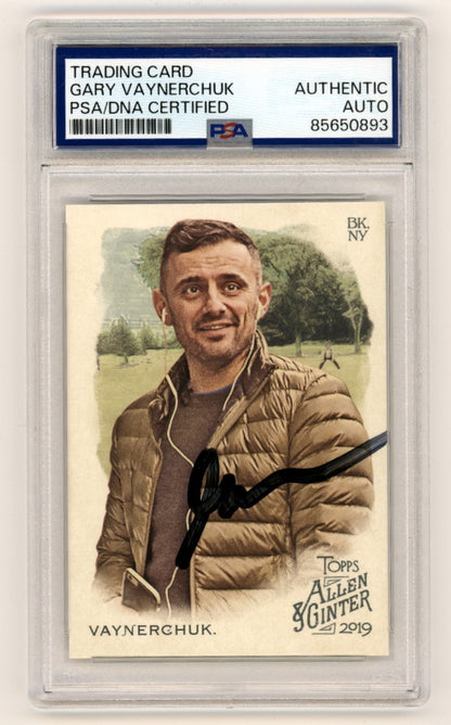 Gary Vaynerchuk Signed 2019 Topps Allen & Ginter #155 Card PSA
