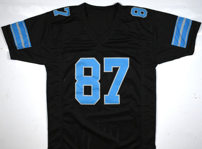 Sam LaPorta Signed Detroit Lions Custom Black Jersey