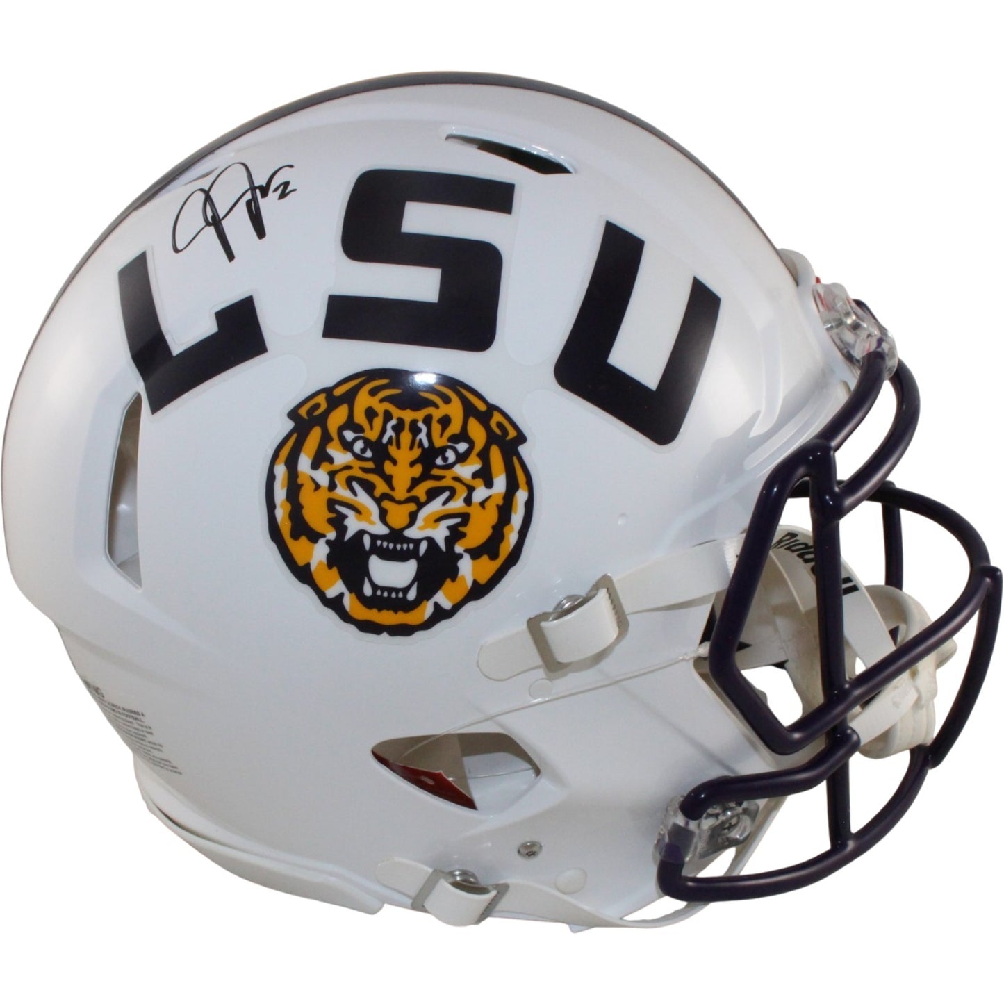 Justin Jefferson Autographed LSU Tigers Authentic White Helmet