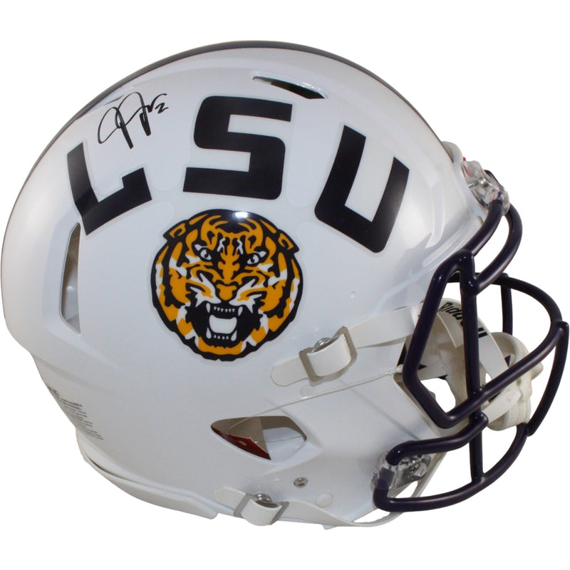 Justin Jefferson Autographed LSU Tigers Authentic White Helmet