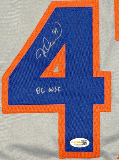 Jesse Orosco Signed New York Mets Custom Jersey 86 WSC (JSA COA)