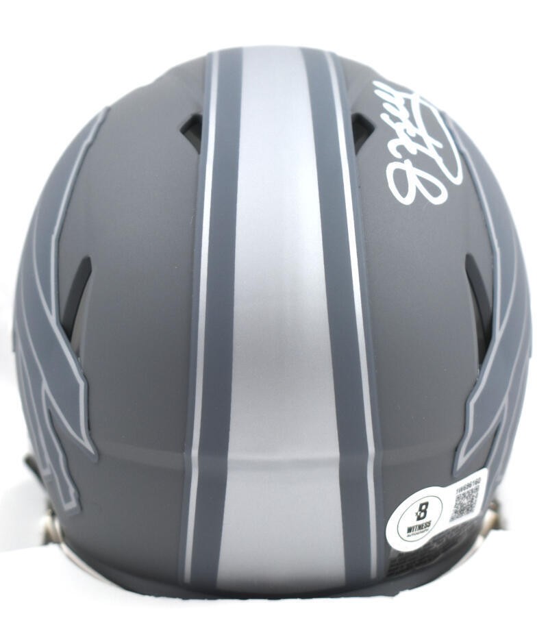 Jim Kelly Signed Buffalo Bills Slate Speed Mini Helmet