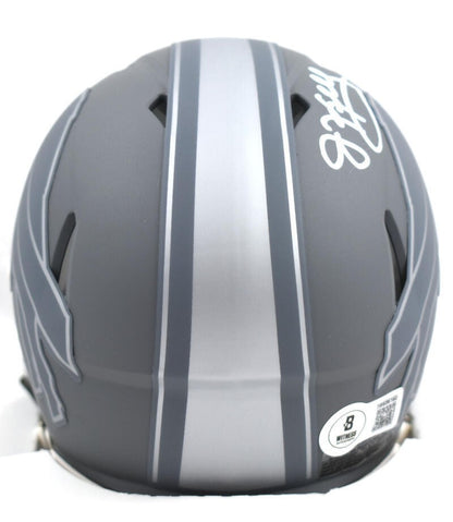 Jim Kelly Signed Buffalo Bills Slate Speed Mini Helmet