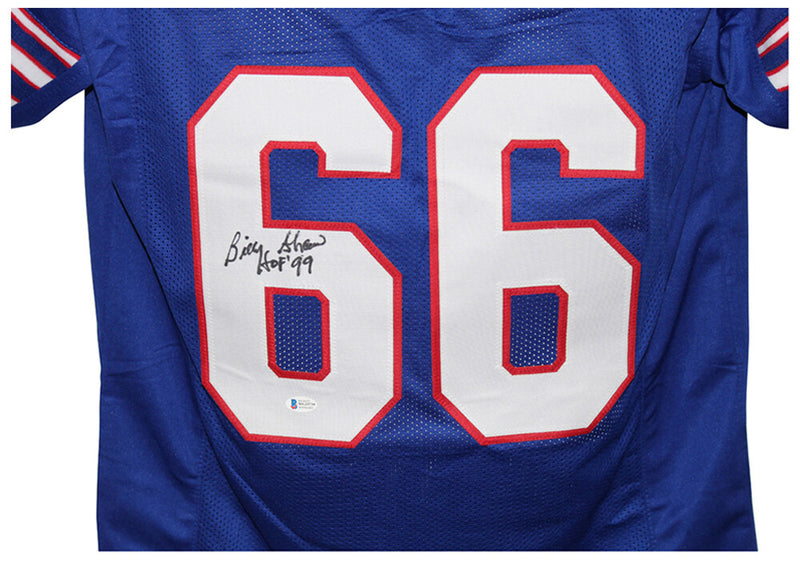 Billy Shaw Autographed Buffalo Bills Custom Jersey (HOF Inscription)
