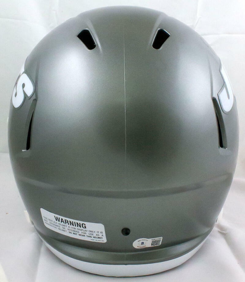 Elijah Moore Signed New York Jets Full Size Flash Speed Helmet