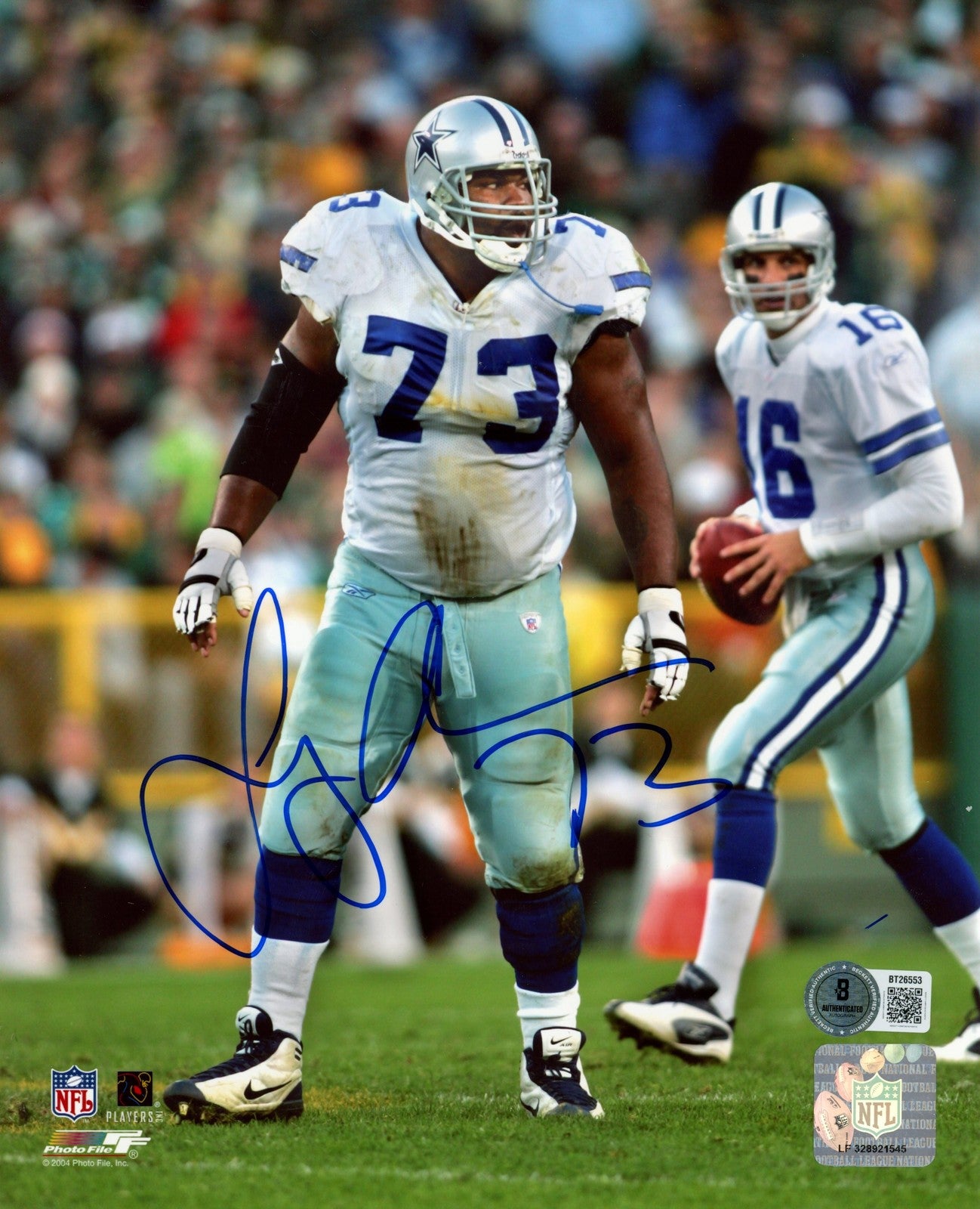 Larry Allen Autographed Dallas Cowboys 8x10 Photo