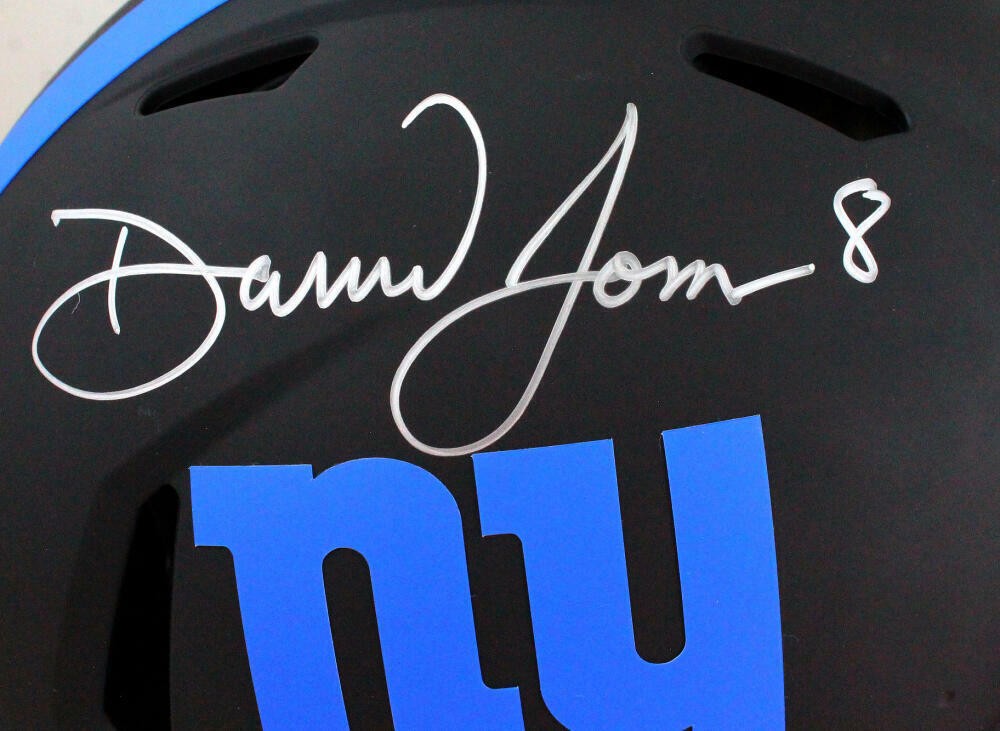 Daniel Jones Autographed New York Giants Full Size Authentic Eclipse Helmet
