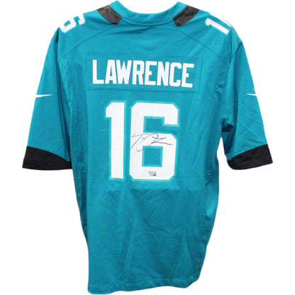 Trevor Lawrence Jacksonville Jaguars Autographed Nike Teal Jersey