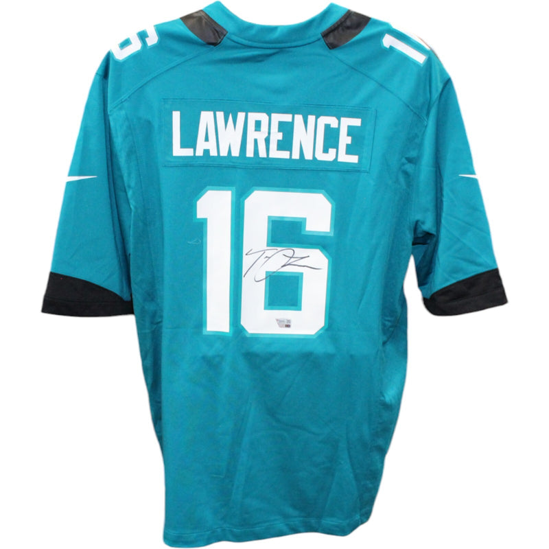 Trevor Lawrence Jacksonville Jaguars Autographed Nike Teal Jersey