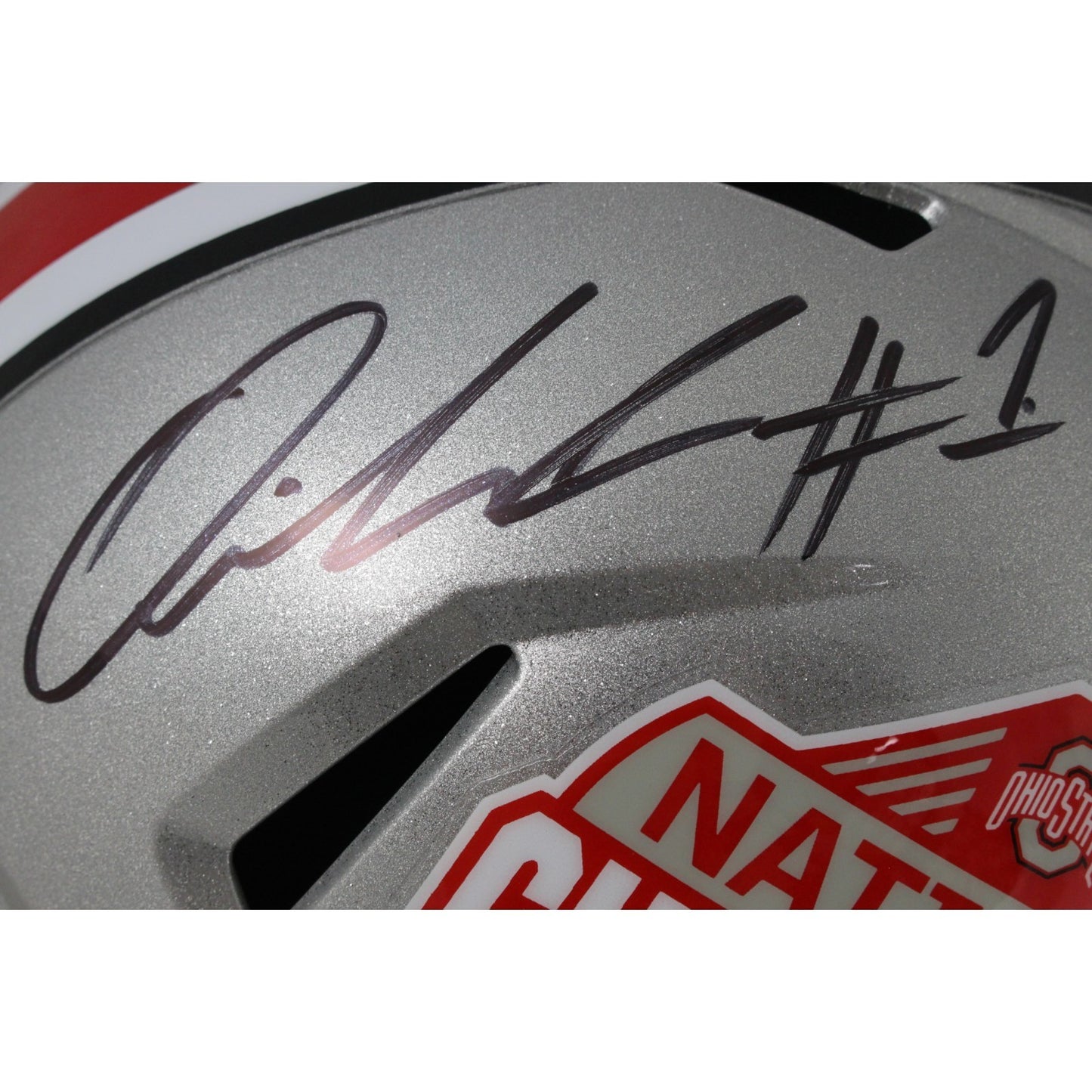 Quinshon Judkins Signed Ohio State National Champions Full Size Helmet