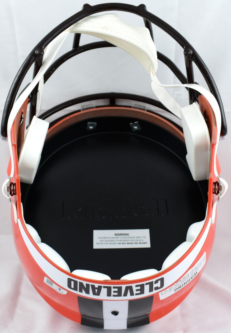 Nick Chubb Signed Cleveland Browns Full Size Speed Helmet - Black